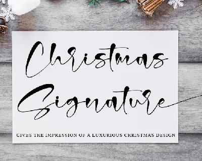 Christmas Signature font