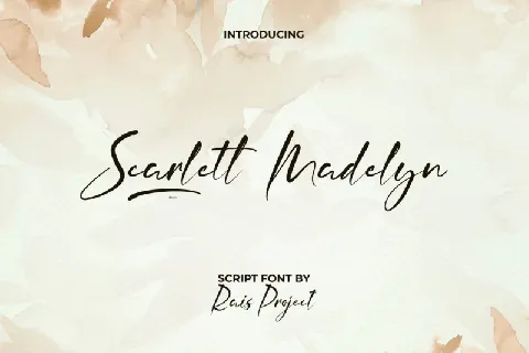 Scarlett Madelyn font
