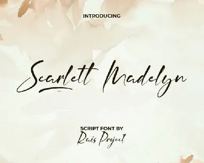 Scarlett Madelyn font