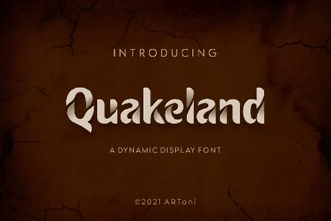 Quakeland font