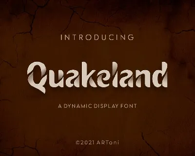 Quakeland font