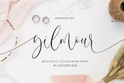 Gilmour Calligraphy font