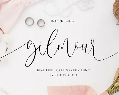Gilmour Calligraphy font