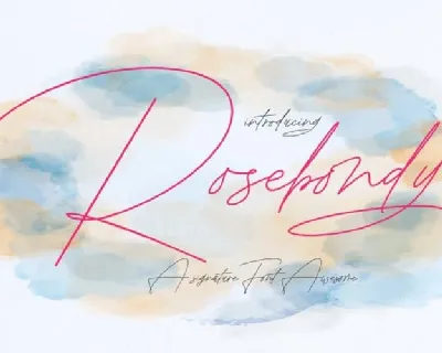 Rosebondy Handwritten font