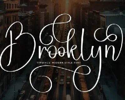 Brooklyn Script font