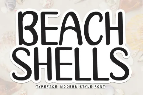 Beach Shells Display font