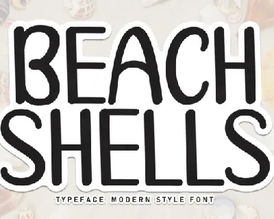 Beach Shells Display font