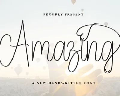 Amazing Script font