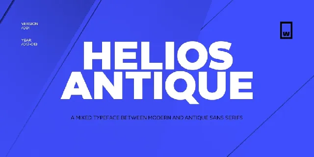 Helios Antique font