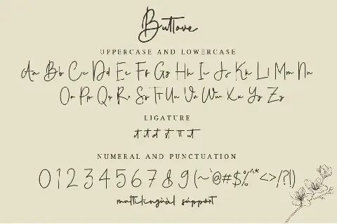 Butlove Personal Use font