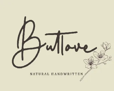 Butlove Personal Use font