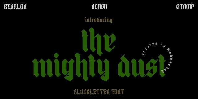 mighty dust DEMO font