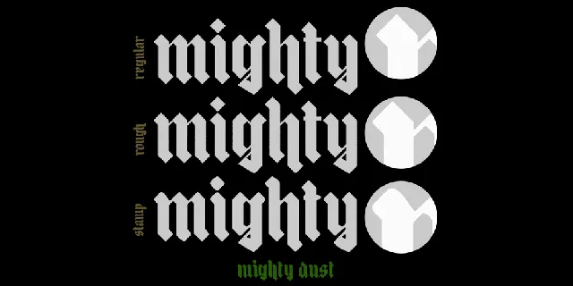 mighty dust DEMO font