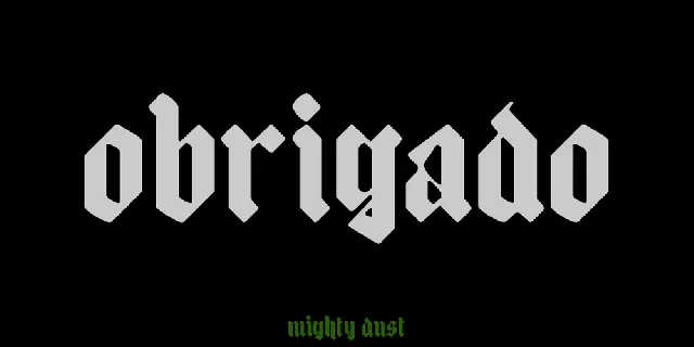 mighty dust DEMO font