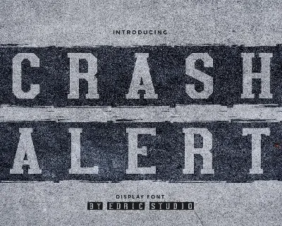 Crash Alert font