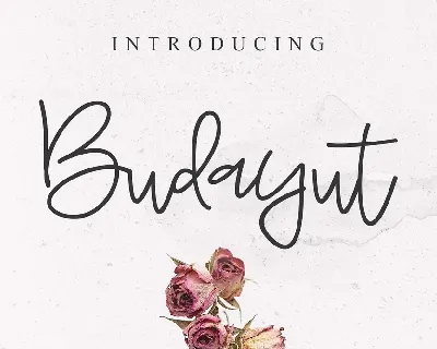 Budayut Signature font