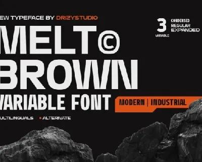 Meltbrown font
