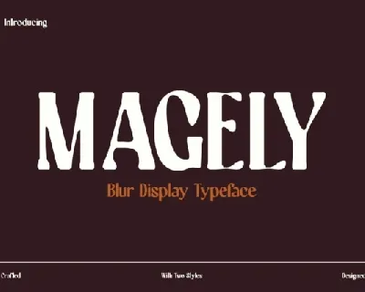 Magely Blur font