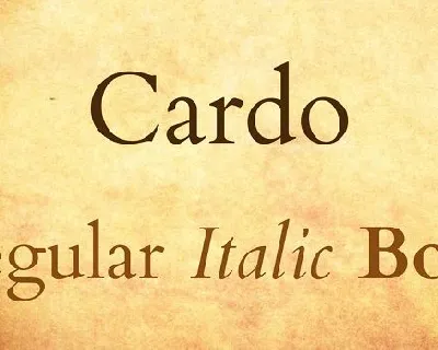 Cardo Serif Family font