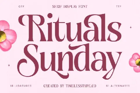 Rituals Sunday font