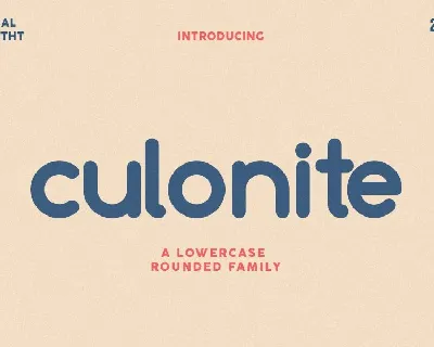 Culonite Family font