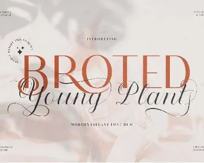 Broted Young Plant Duo font