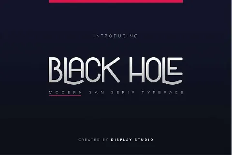 Black Hole font