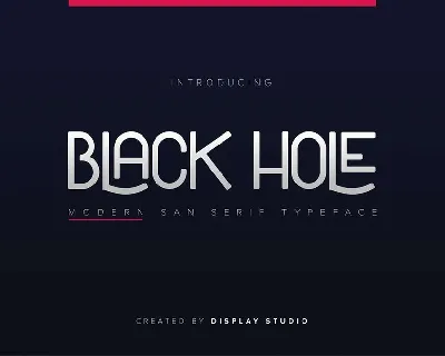 Black Hole font