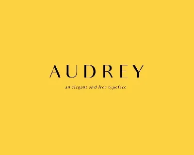 Audrey font