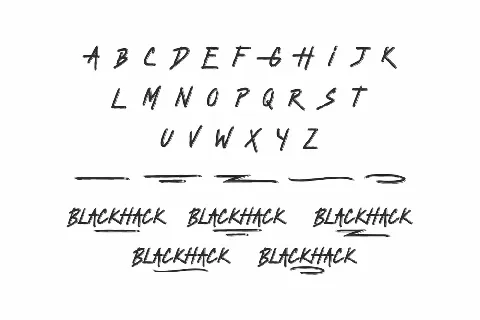 Blackhack Demo font