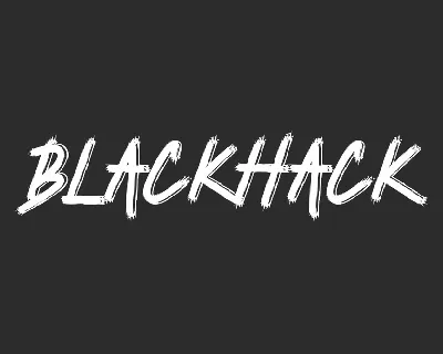 Blackhack Demo font