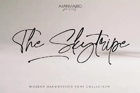 The Skytripe font