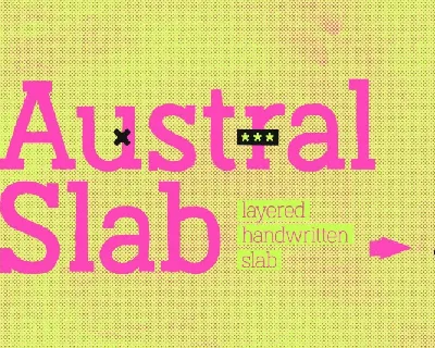 Austral Slab Family font