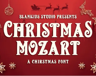 Christmas Mozart font