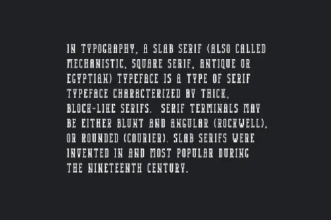 Nordin Slab font