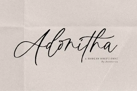 Adonitha font