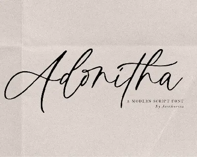 Adonitha font