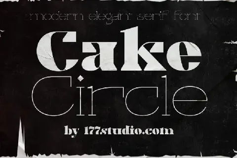 Cake Circle font