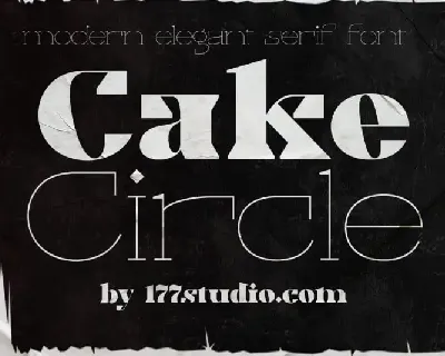 Cake Circle font