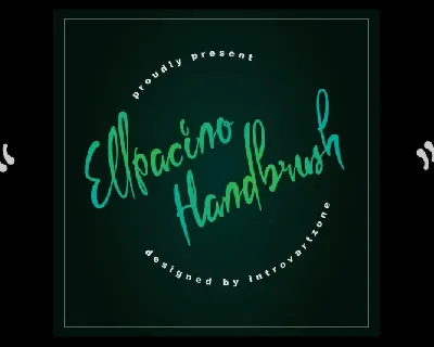 Ellpacino Handbrush font