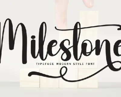 Milestone Script font