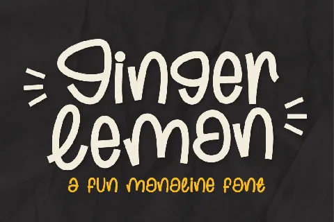 Ginger Lemon font