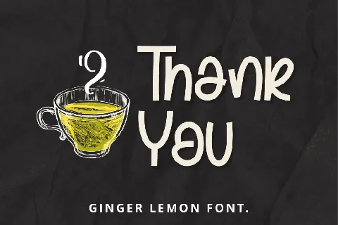 Ginger Lemon font