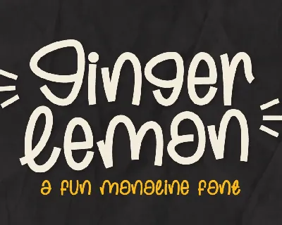 Ginger Lemon font