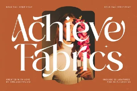 Achieve Fabrics font