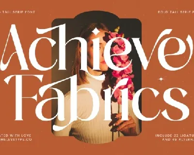 Achieve Fabrics font