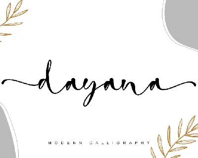 dayana - personal use font