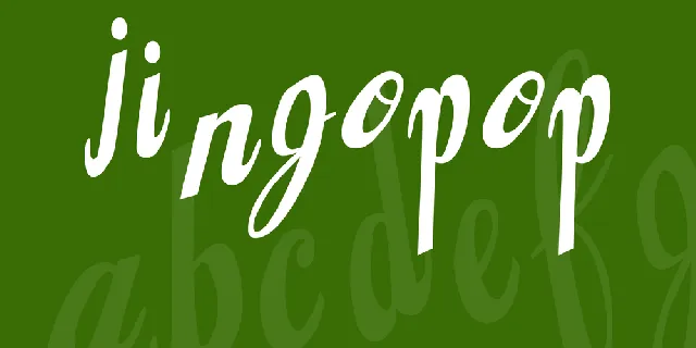 Jingopop font