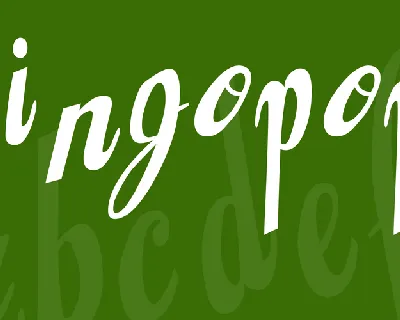 Jingopop font