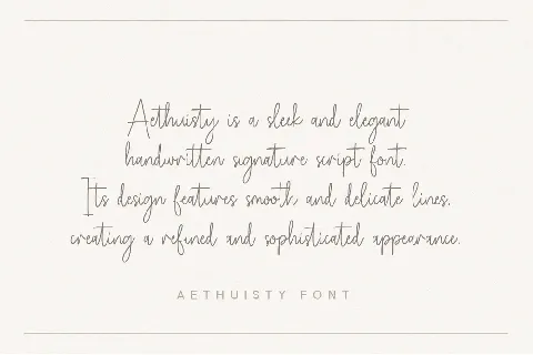 Aethuisty font